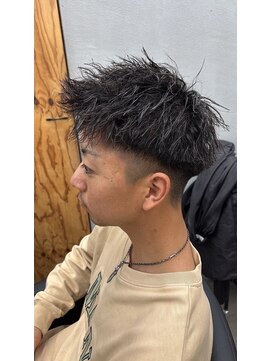 エヌ(N) メンズ　ツイストパーマ