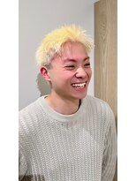 サロン(SALON)&nbsp;短髪スパイキーショート+ハイトーンカラー