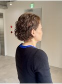 【くせ毛カット】ウェーブショートボブ