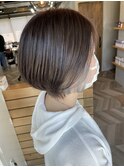 【ANGELICA 平田】暗髪グレージュ　インナーカラー
