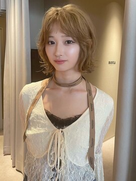 ノラ シンディ(NORA CYNDY) ハニーベージュ ヘーゼルベージュ ワンブリーチカラー レイヤー