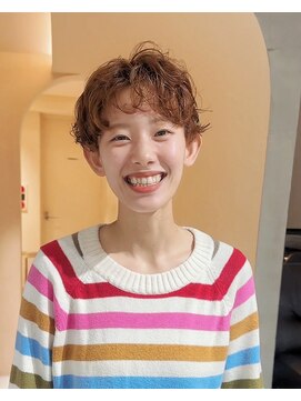 ヘアサロン ガリカ 表参道(hair salon Gallica) 〈ゲスト〉くしゃっと揉むだけニュアンスパーマショートマッシュ