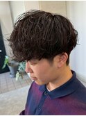 宇都宮メンズカットメンズパーマツイストスパイラルパーマ眉毛