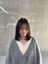 ダイス 岡本 摂津本山(Dice) ミディアムレイヤーカット艶カラー