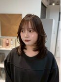 イメチェン/ピンクベージュ/アンブレラカラー/前髪/心斎橋