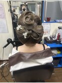 リボンの着物アップ