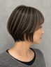 【平日限定】カット+白髪ぼかしハイライトカラー¥15,000