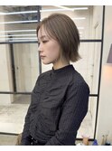 アッシュベージュ×外ハネボブ