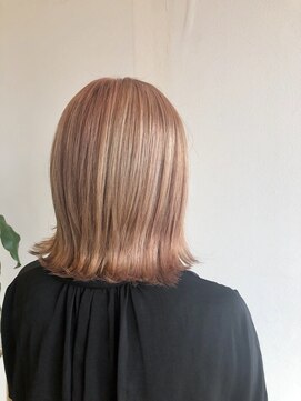 ザ ラブズ ラフズ ヘアー 本店(the loves laughs hair) ミルクティーxピンク(^O^)