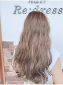人気耳かけ_大人かわいいくすみミルクティーベージュ_透明感◎