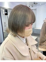 ゲーム 原宿店(GAME)&nbsp;オリーブグレージュ/ダブルカラー/ケアブリーチ/髪質改善/原宿