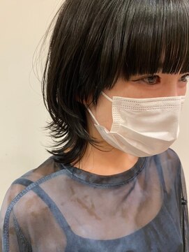 イオエ(ioe) 黒髪/ボブルフ/ネビージュ/小顔/ワンレン/髪質改善/グレージュ