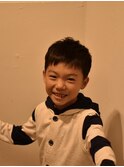 束感ショートマッシュ【キッズカット/メンズヘア】