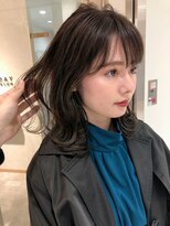 クシェル(kuschel) 大人可愛いｘ韓国ヘアｘくびれミディxグレージュカラーｘ波巻き