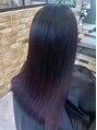 オーブ ヘアー コア 銀座店(AUBE HAIR core)&nbsp;パープルのグラデーションヘア、ブリーチ必須です！