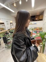 オリビアヘアー(OLIVIA HAIR) レイヤーを利かせてのばしかけも抜かりなく可愛いミルクティー♪