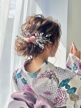 ヘアメイクサロン シャルメ(Hair Make Salon CHARMER)&nbsp;結婚式や二次会の定番で人気♪シニヨンスタイル
