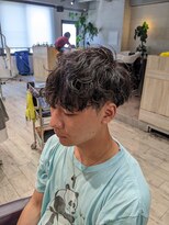 コワファーストナガサキシャンプーボーイ(COIFF1RST NAGASAKI SHAMPOO BOY)&nbsp;ショートマッシュ×軽め波巻きスパイラルパーマ