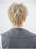10代20代ハイトーンカラーツイスパ無造作マッシュd与野