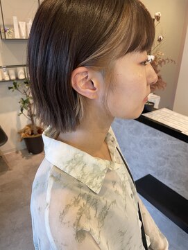 メデル(mederu) インナーカラーフェイスフレーミングデザインカラーベージュ