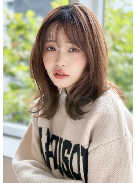 アグ ヘアー ネイビー 鶴岡東原店(Agu hair navy) 《Agu hair》こなれミディレイヤー×numberA.ベースケアミルク