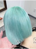 ボブルフ/ネビージュ/小顔/ワンレン/スモーキーアッシュ[渋谷駅]