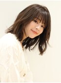 似合わせカットメルティカラーフェミニンウェーブミディアムボブ