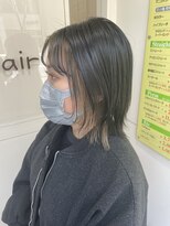 トロンヘアー(tronc hair)&nbsp;顔まわりインナーカラーで一気にイメチェン