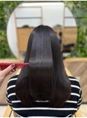 艶やかな色味に髪質改善トリートメント!!