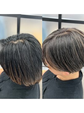 ミエル ヘア 新宿(miel hair) 白髪ぼかしハイライト【新宿】