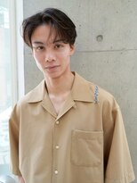 ニコ トウキョウ ロジック(nico TOKYO Logic)&nbsp;フェザーパーマニュアンスパーマメンズセンターパート襟足あり