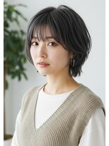 フルショウ 栄店(FURUSHO)&nbsp;チャコールグレー/バタフライカット/小顔みせくびれヘア
