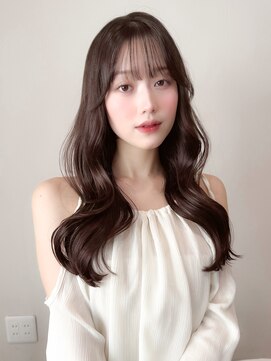 レア 表参道(L'ea) 暗めカラーグランマッシュデザインカラーフェイスフレーミング