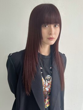 トリッカ 銀座(tricca) ロングレイヤー/顔まわりレイヤー/シャギーレイヤー/暖色