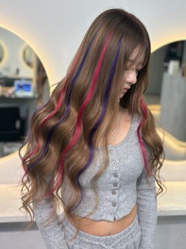 ラピス 福岡天神店(Lapis) やまでぃーハイトーンブリーチ&ダブルカラーエクステ髪質改善