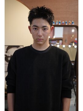 エディ(Edy) メンズスパイキーショート刈り上げ眉毛カットジェットモヒカン