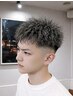 NEW ダウンバングパーマ【ダレるパーマ】短髪に前髪をおろすスタイル