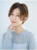 前髪なし大人ショートボブ30代40代50代 【AIN.表参道】川原大地