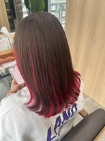 テラスヘアヴィラ 新潟駅南(TERRACEhairVilla) ジューシーレッドインナーカラー