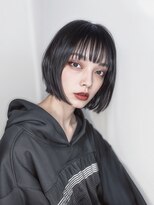 エシカ(ethica)&nbsp;【ethica_南船場】落とせる黒染め×切りっぱなしボブ