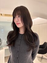 スノッブ(SNOB)&nbsp;韓国ロングレイヤー×チョコブラウン