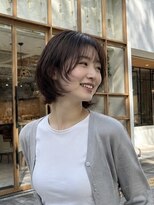 クシェル バイ リリア(kuschel by LILIA.)&nbsp;シースルーバング×丸みショートボブ