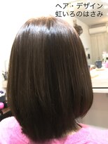 ヘア デザイン 虹いろのはさみ&nbsp;ベージュ系カラーが似合うボブスタイル