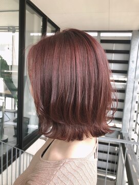 テラスヘア 新潟駅南(TERRACE hair) 可愛い雰囲気のチョコピンク