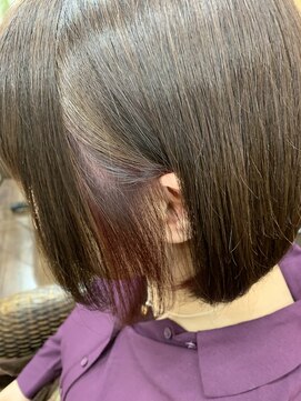 パチャールヘアー(PACAR HAIR) 王道ボブ×インナーチェリーピンク