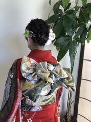 成人式着付ヘアアレンジ