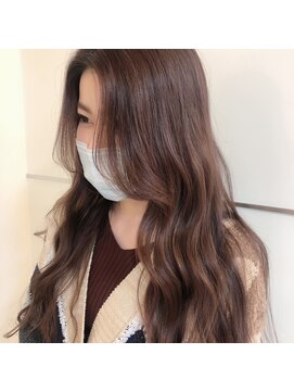 フォルテ 草薙店 韓国風カット×ピンクパープルベージュ