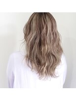 デコヘアーフラッペ(DECO HAIR frappe)&nbsp;ハイライト　ベージュ×ラベンダー