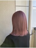 ピンクベージュ ヘアカラー池袋