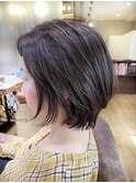 西梅田/ボブ/グレーベージュ/白髪ぼかし【Attirer飯田裕之】